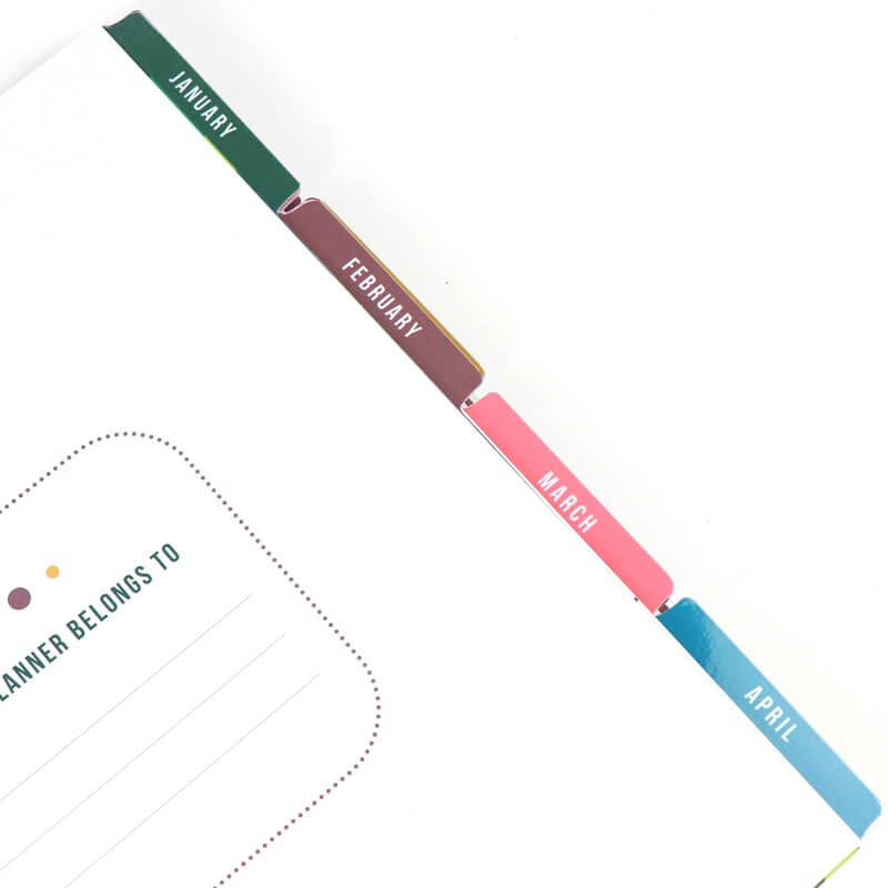 Students Weekly Journal Printing Wire Coil Planner with Stickers 11