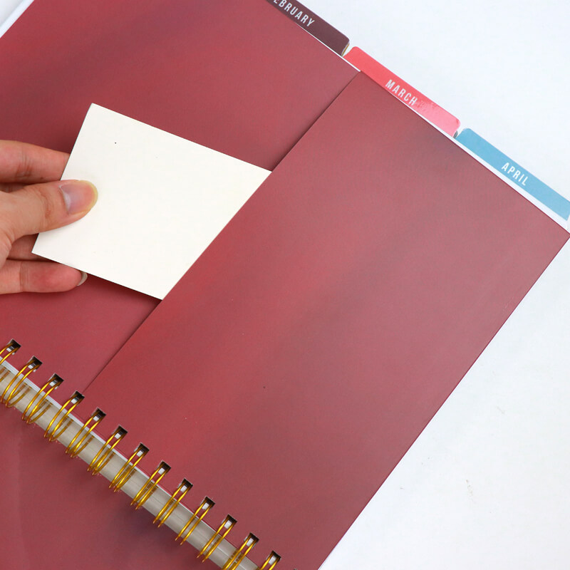 Students Weekly Journal Printing Wire Coil Planner with Stickers 10