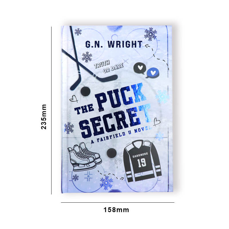 Foil Stamping Novel Black and White Printing Case Bound Books 6