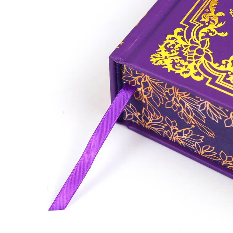 Gold Foil Stamped Hardcover Book Printed Color End Pages and Sprayed Edges 11