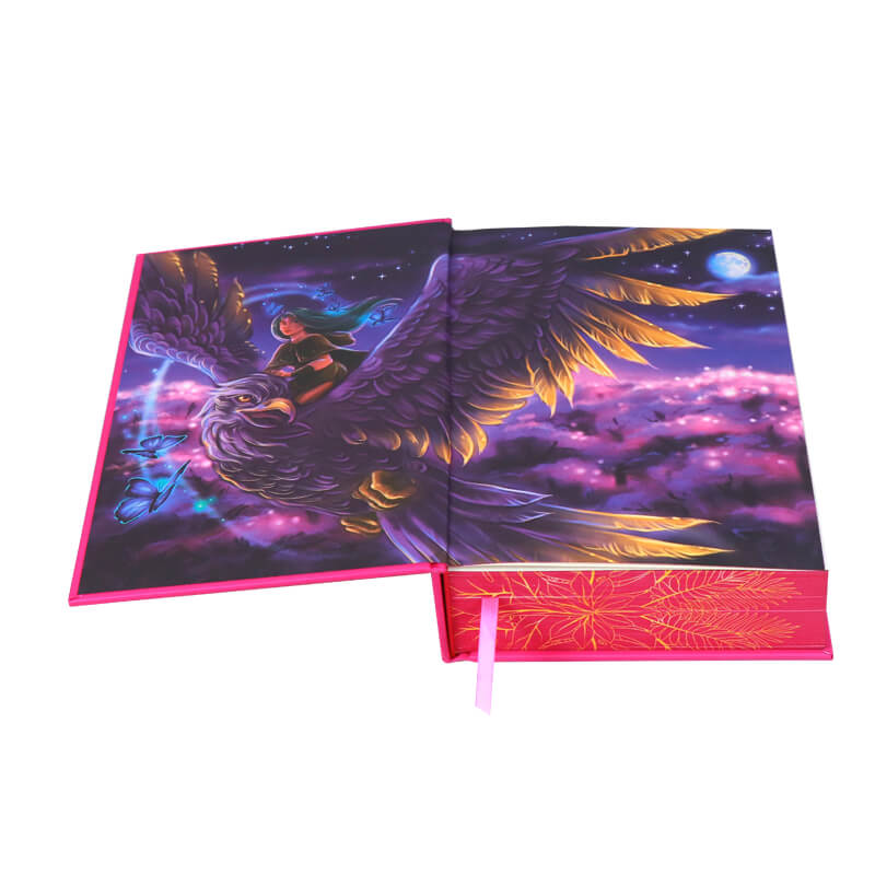 Hardcover Book with Gold Foil, Ribbon, Sprayed Edges and Endpapers 7