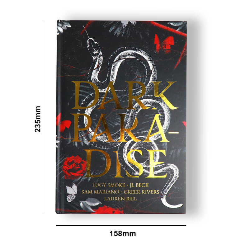 Gold Foil Stamped Hardback Book with Sprayed Image Edges and End Pages 6