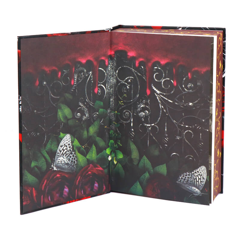 Gold Foil Stamped Hardback Book with Sprayed Image Edges and End Pages 7