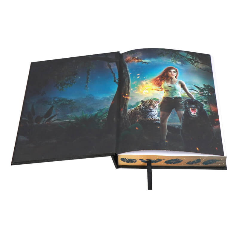 Foil Hardcover Fiction Novels Printed End Pages and Sprayed Edges 7