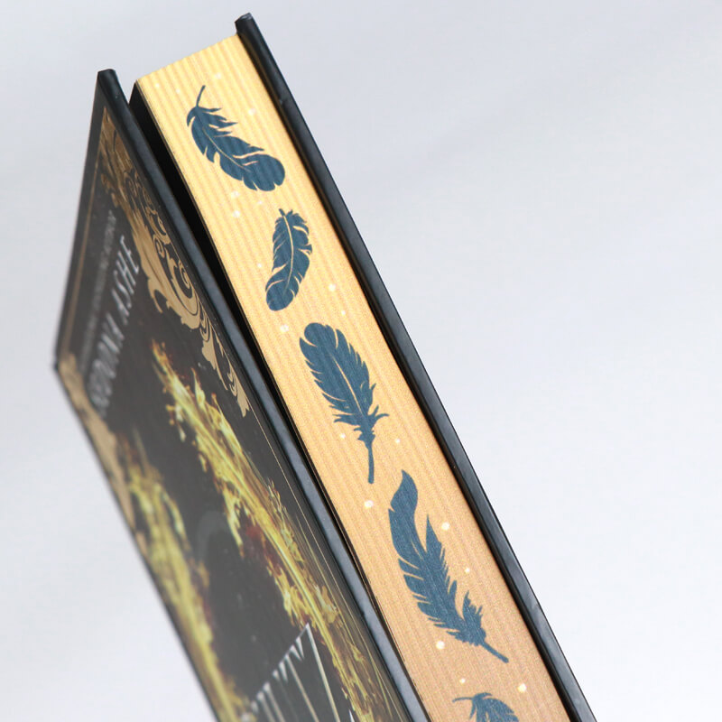 Foil Hardcover Fiction Novels Printed End Pages and Sprayed Edges 10