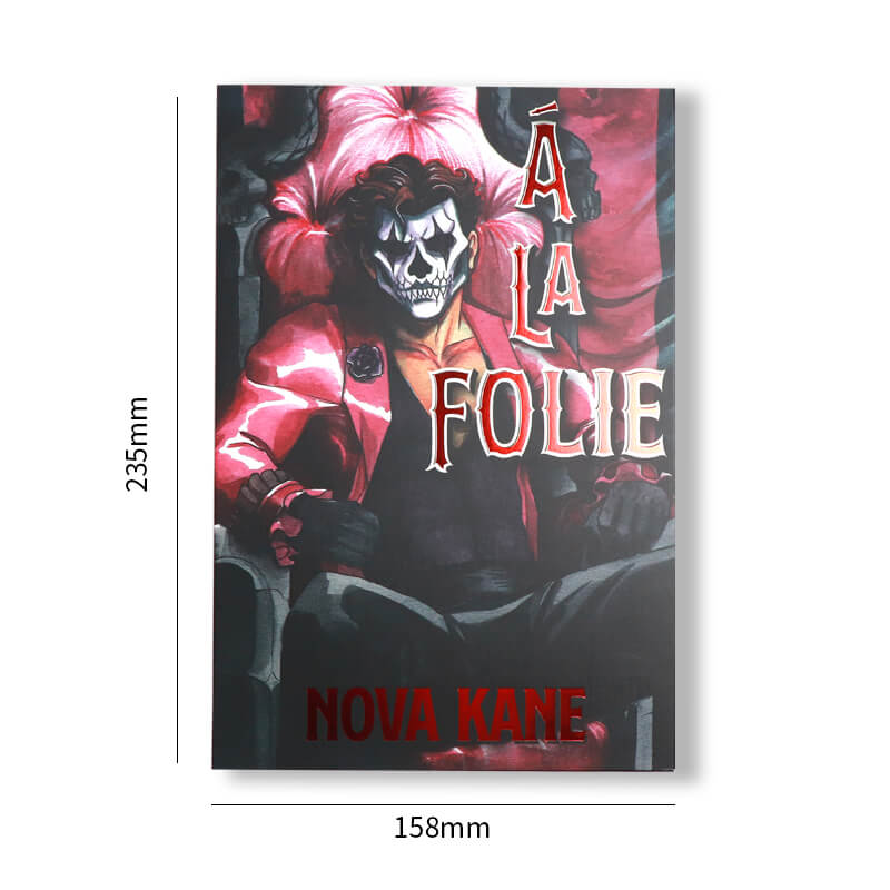 6x9 Hardcover Books Printed Endpapers, Foil Dust Jackets and Stenciled Edges 6