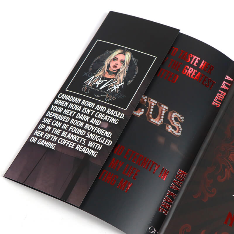 6x9 Hardcover Books Printed Endpapers, Foil Dust Jackets and Stenciled Edges 9