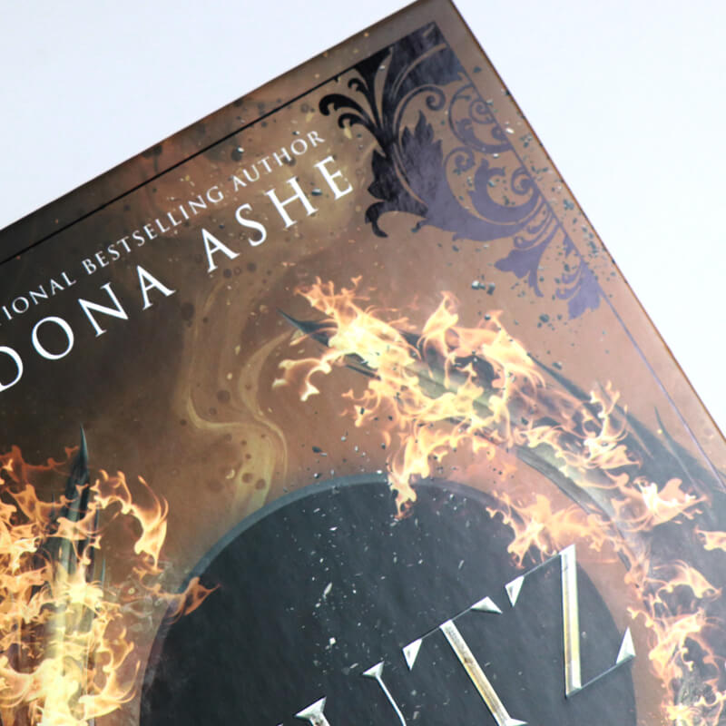 Book Printed Ribbon, Spot UV on the Hardcover and Sprayed Edges 9