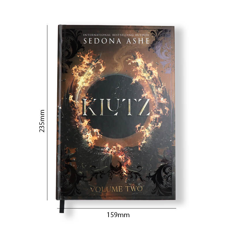 Book Printed Ribbon, Spot UV on the Hardcover and Sprayed Edges 6