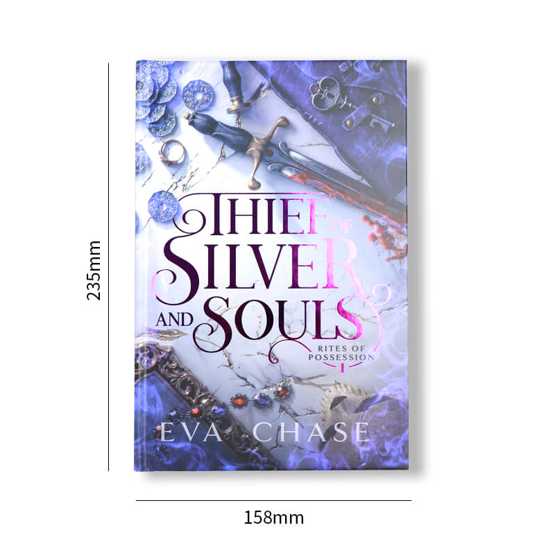 Cream Paper Hardcover Book with Foiling, Sprayed Edges and Endpapers 6