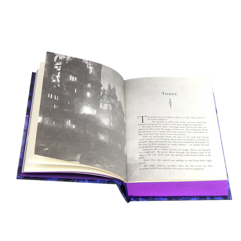 Cream Paper Hardcover Book with Foiling, Sprayed Edges and Endpapers 7