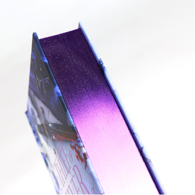 Cream Paper Hardcover Book with Foiling, Sprayed Edges and Endpapers 9