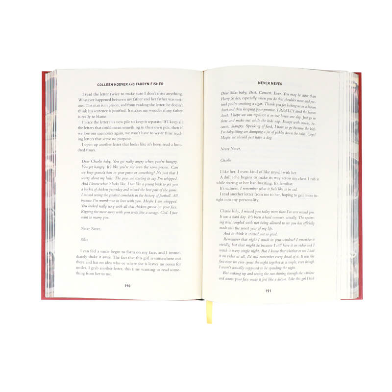 Create Sprayed Edges Hardcover Romance Novel with Slipcase 8