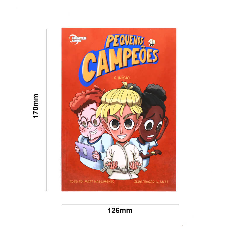 China Book Publishing Full Color Printing Softcover Kids Comic Book 6