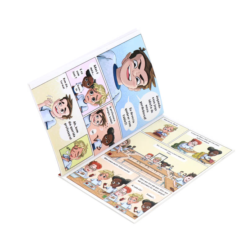 China Book Publishing Full Color Printing Softcover Kids Comic Book 7