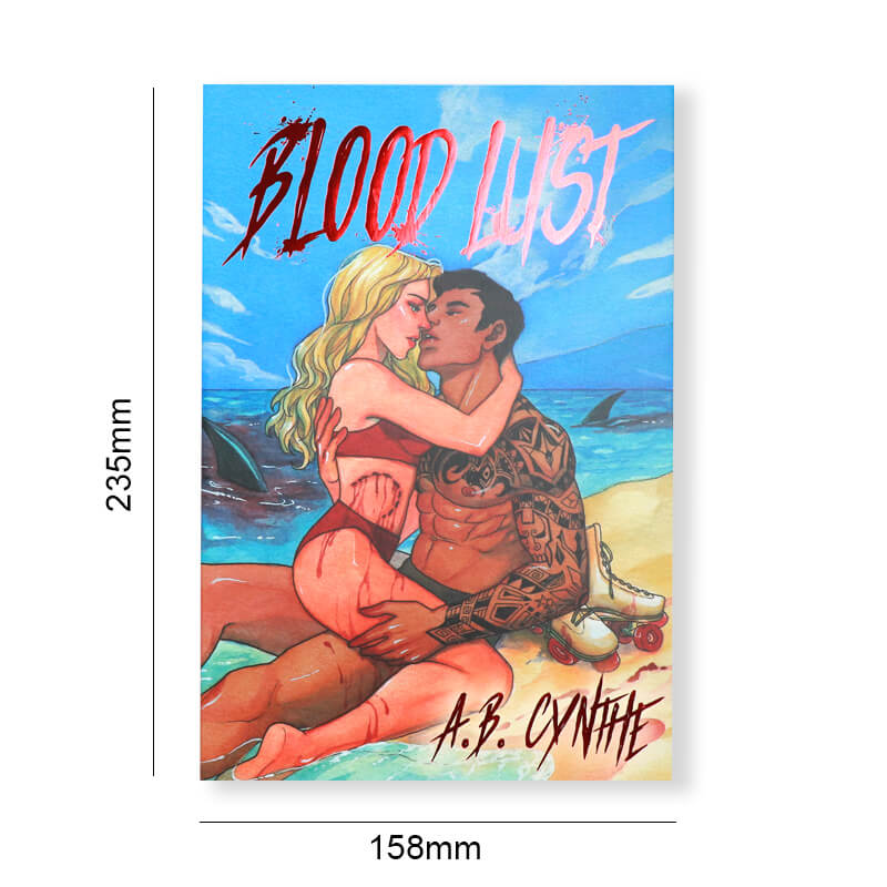 Hardcover Fiction Book with Custom Stenciled Edges and Foil Dust Jackets 6