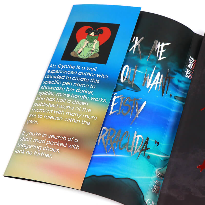 Hardcover Fiction Book with Custom Stenciled Edges and Foil Dust Jackets 10