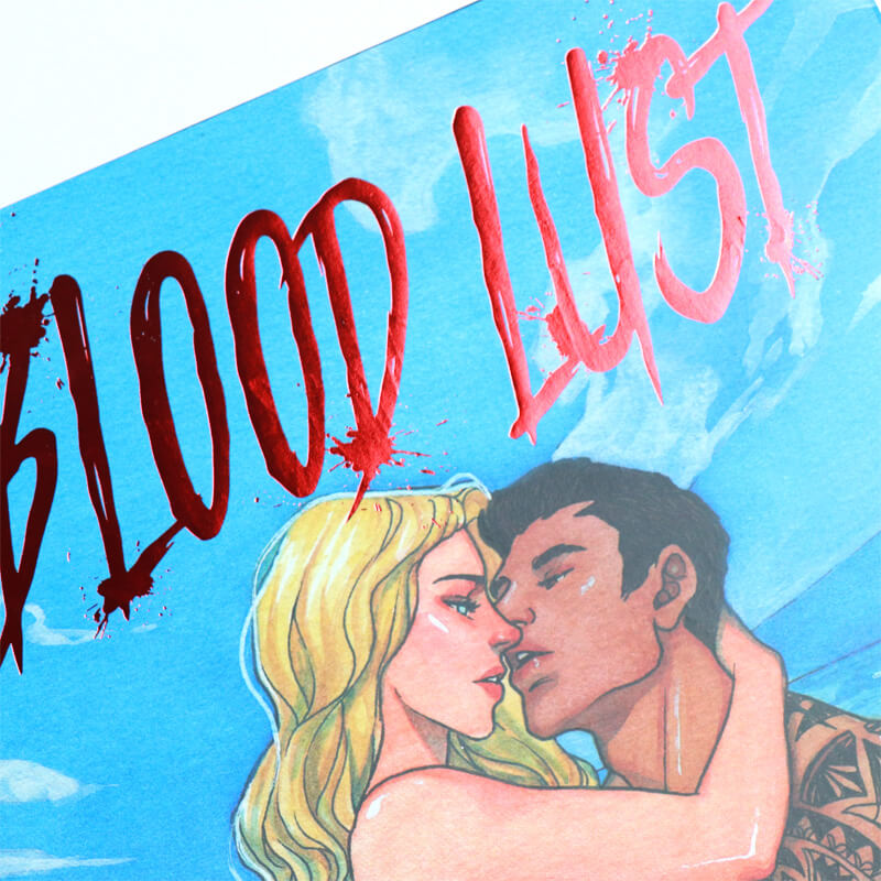 Hardcover Fiction Book with Custom Stenciled Edges and Foil Dust Jackets 9