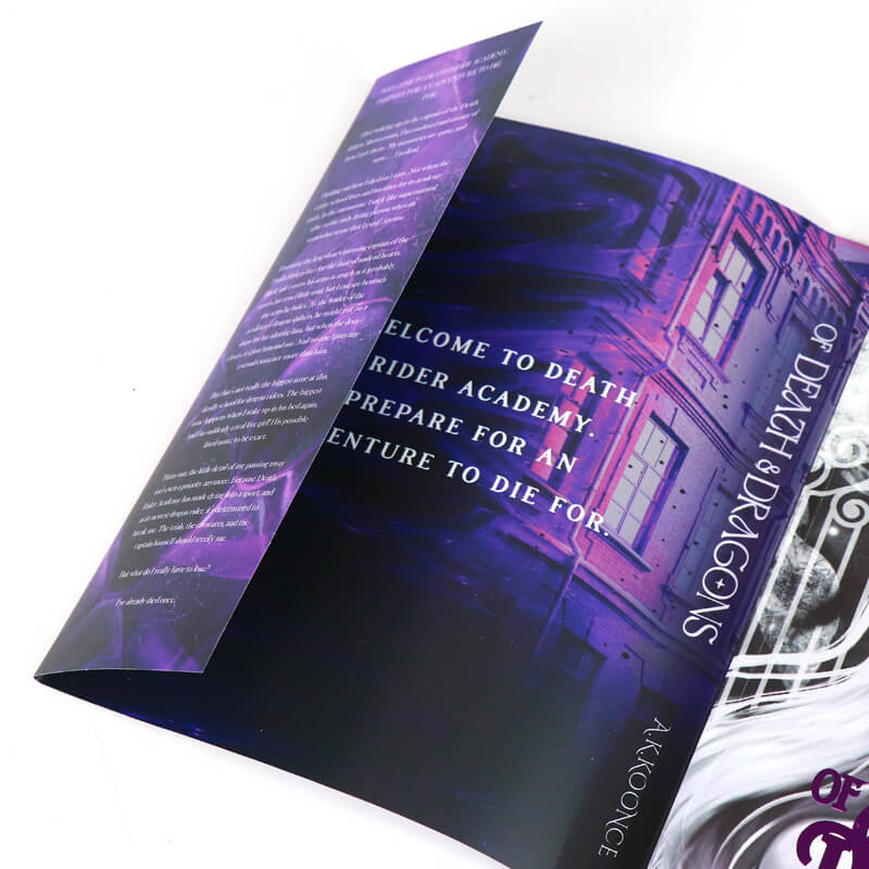 Holographic Foil Stamping Hardcover Books with Printed End Papers and Sprayed Edges 10