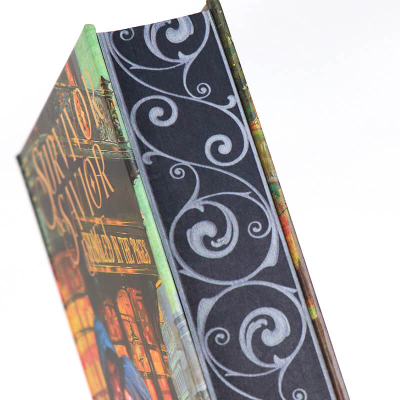 Black Pages White Ink Hardcover Dark Romance Book Features Sprayed Edges 10