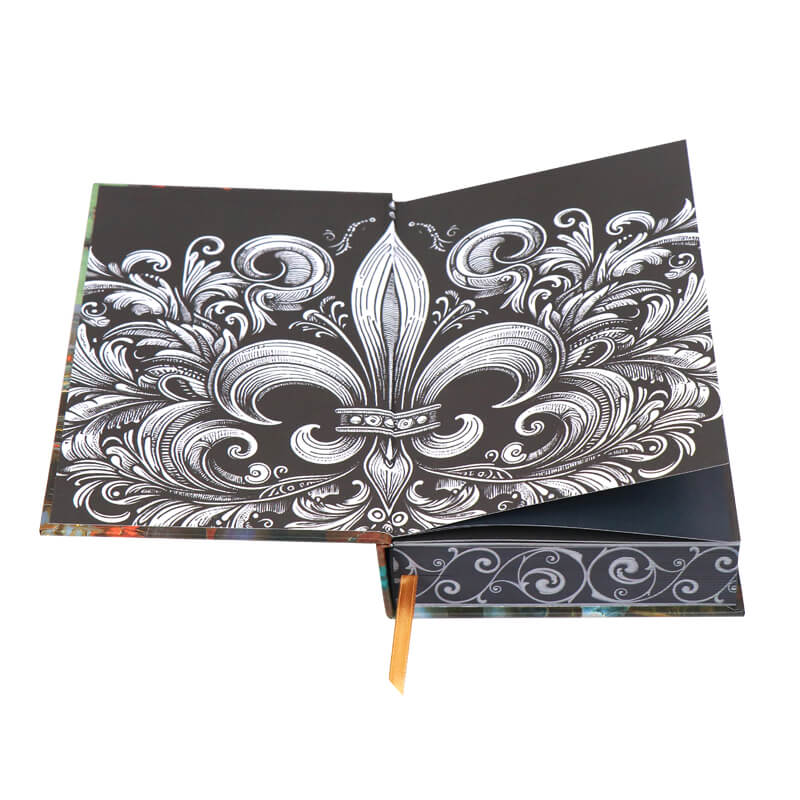 Black Pages White Ink Hardcover Dark Romance Book Features Sprayed Edges 7