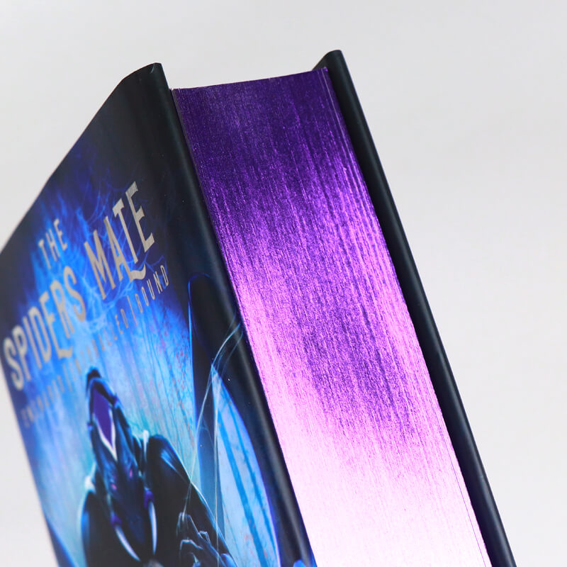 6x9 Hardcover Book with Colored End Papers, Dust Jackets and Sprayed Edges 11