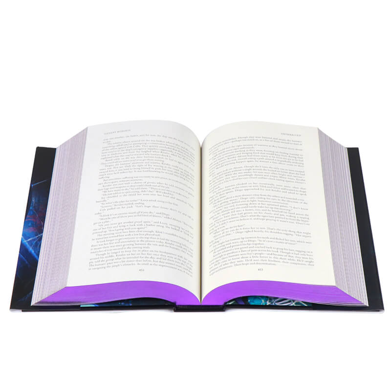 6x9 Hardcover Book with Colored End Papers, Dust Jackets and Sprayed Edges 8