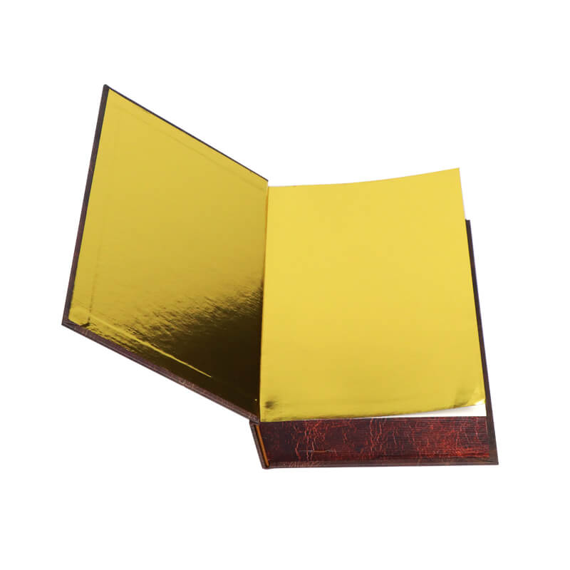 Black and White Printing Gold Foil Hardcover Book with Sprayed Edges 7