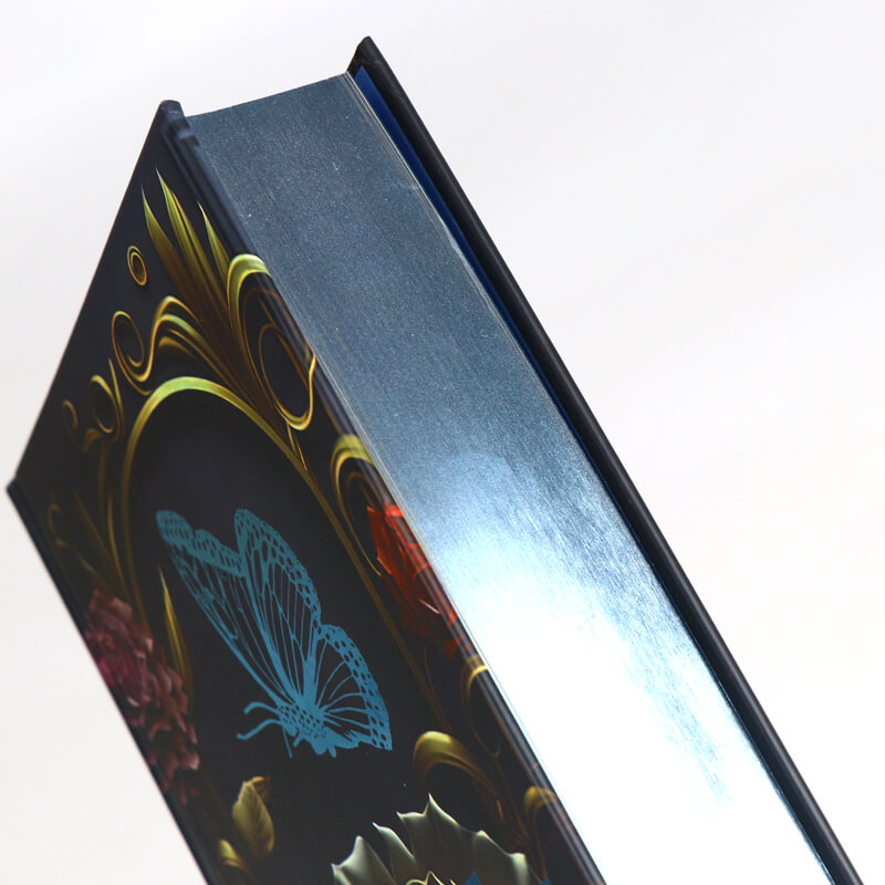 Special Hardback Books Printed with Blue Foil on Cover and Foiled Edges 9