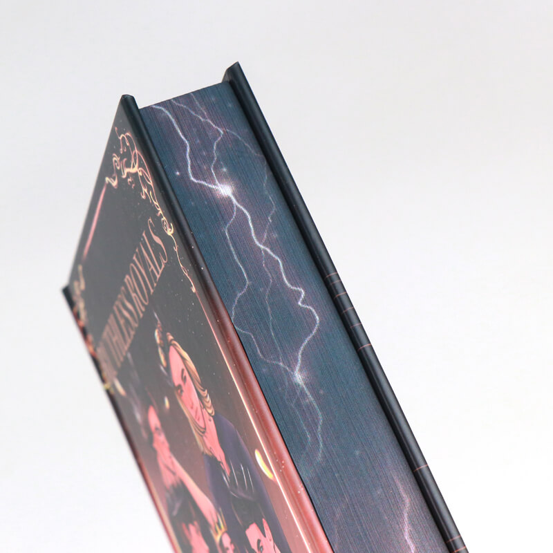 Black and White Pages Book Hardback Romance Novel with Sprayed Edges 10