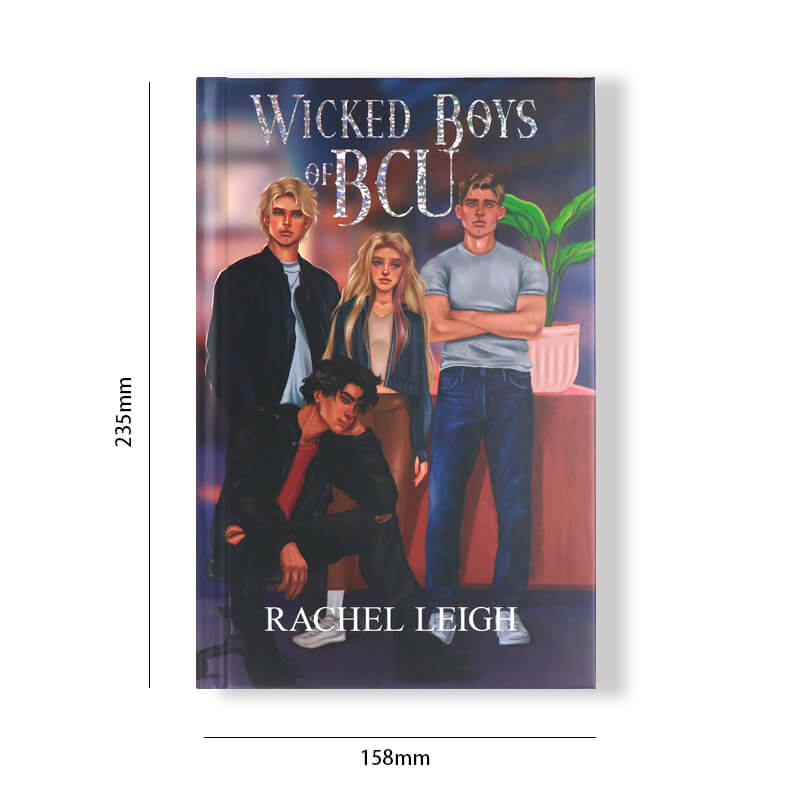 Hardback Book with Sprayed Edges and Holographic Foil Title on the Cover 6