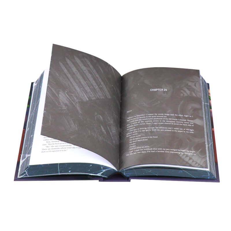 Hardback Book with Sprayed Edges and Holographic Foil Title on the Cover 8