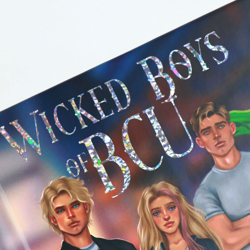 Hardback Book with Sprayed Edges and Holographic Foil Title on the Cover 9