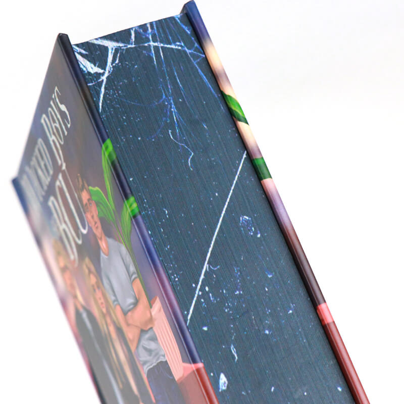 Hardback Book with Sprayed Edges and Holographic Foil Title on the Cover 10