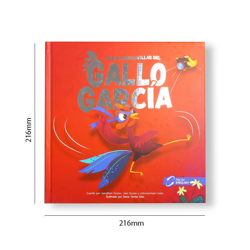 Silver Foil Hardcover Picture Book Printing Custom Kids Book 6