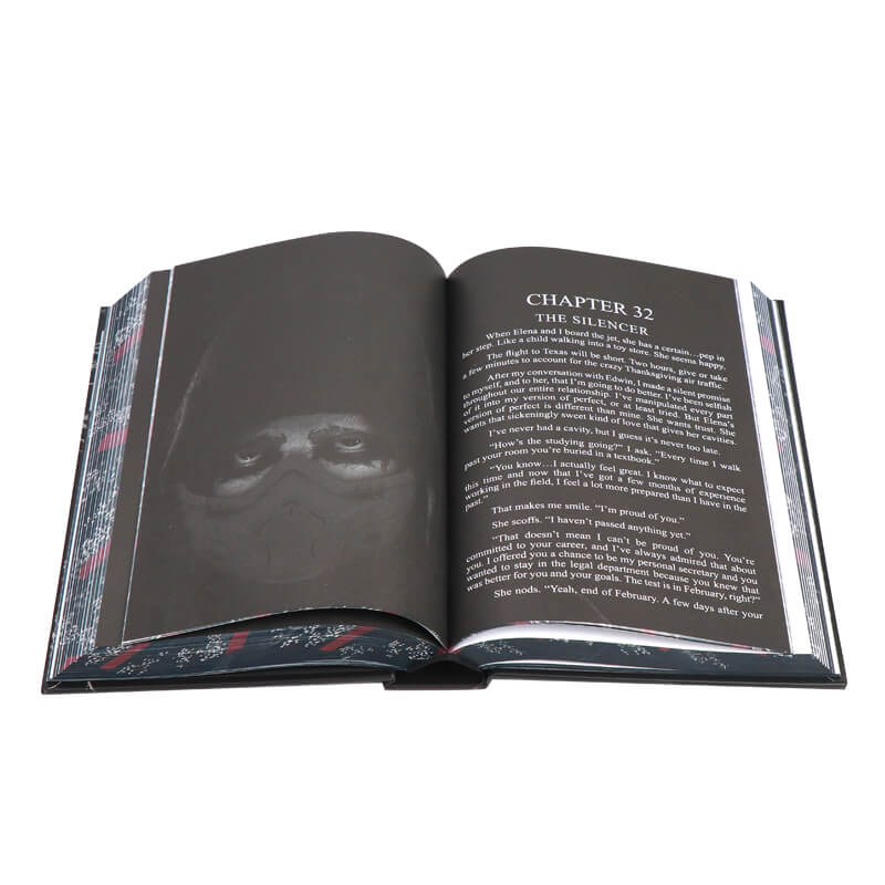 Foil Stamping Hardcover Special Edition Books with Full Color Sprayed Edges 8