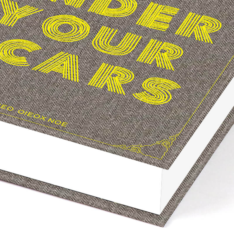 Black and White Printing Hardcover Novel Book with End Papers 10