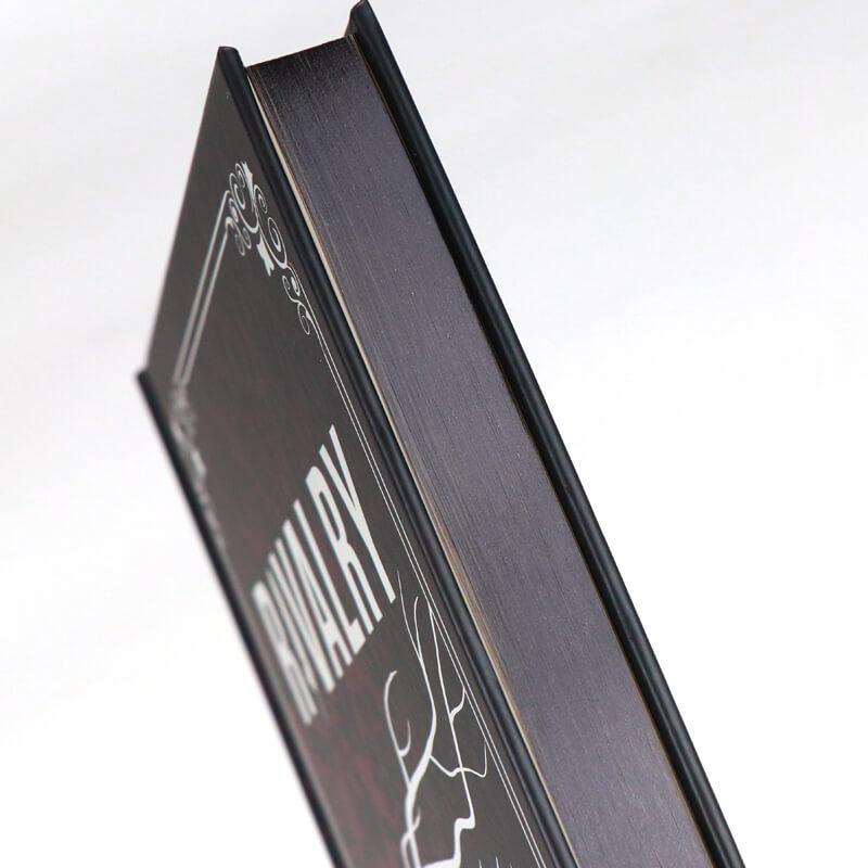 Self Publish Hardcover with Solid Color Sprayed Edges and Silver Foil on Cover 9