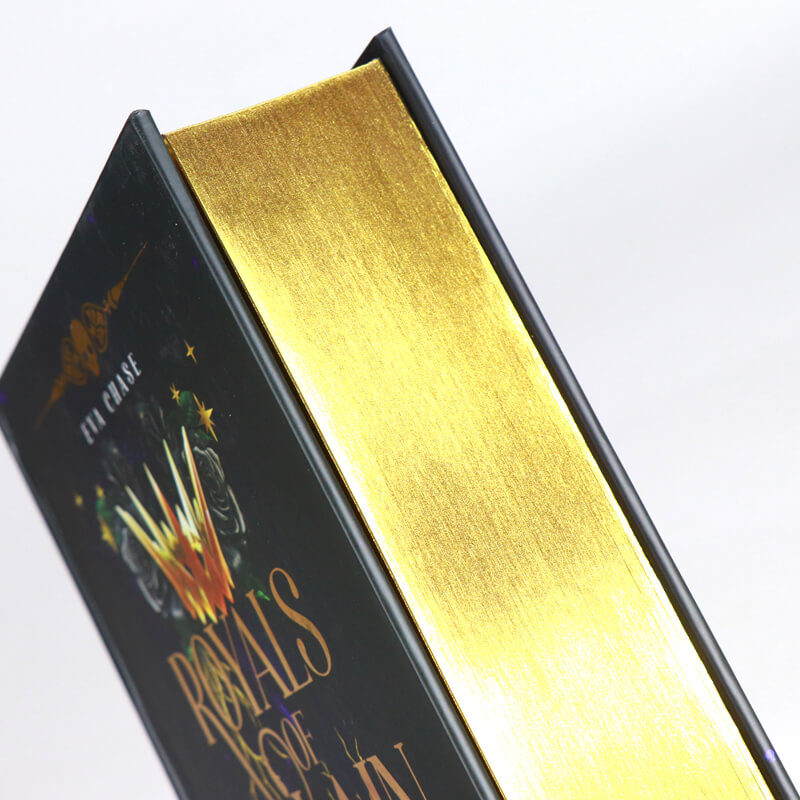 Special Hardcover Book with Gilded Edges and Gold Paper Endsheets 10