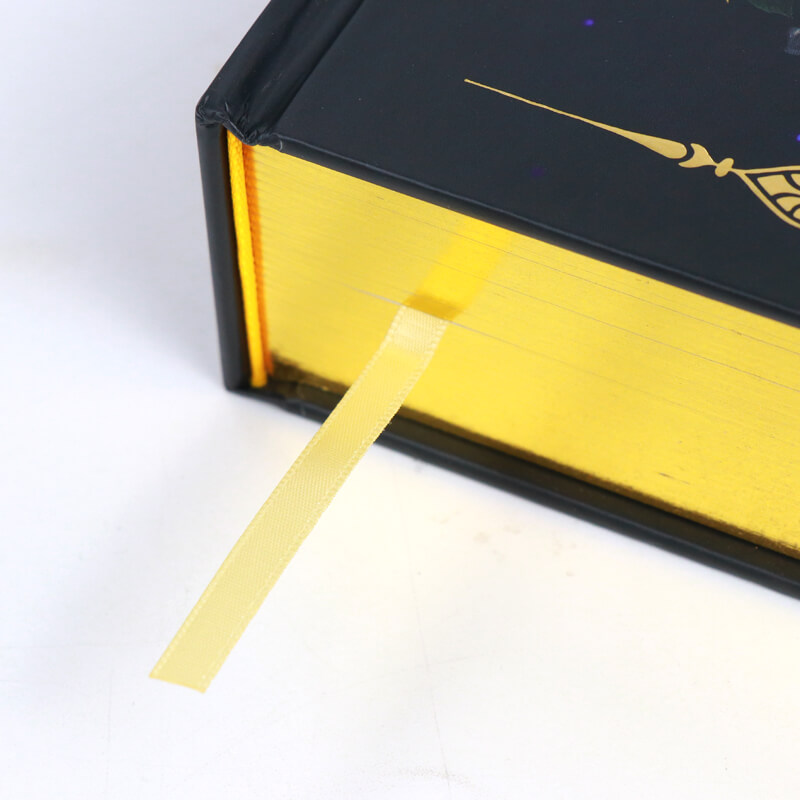 Special Hardcover Book with Gilded Edges and Gold Paper Endsheets 11