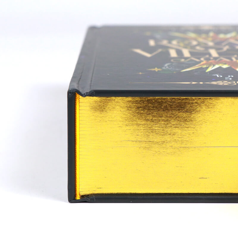Special Hardcover Book with Gilded Edges and Gold Paper Endsheets 12