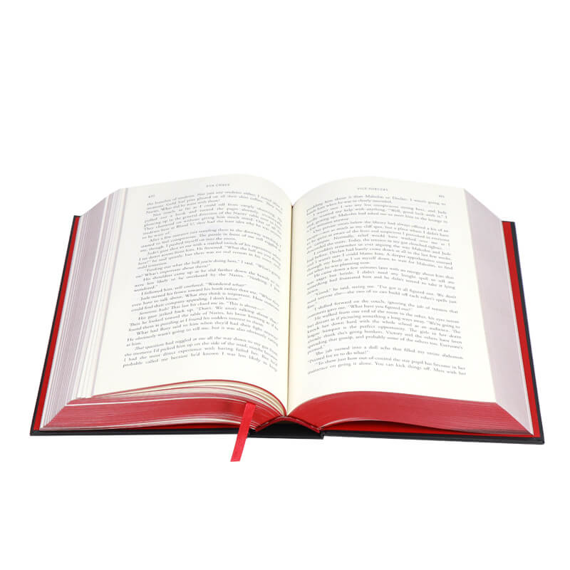 Hardback Special Edition Book with Ribbon, Sprayed Edges and Foiling on Cover 8