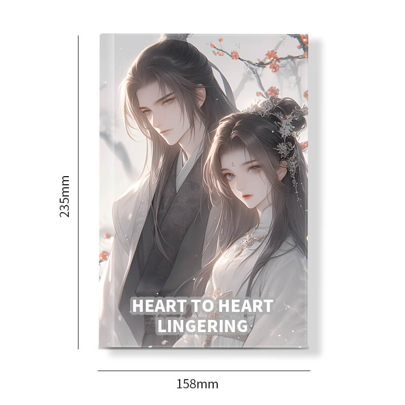 Black and White Printing Hardcover Book with Custom Sprayed Edges 6