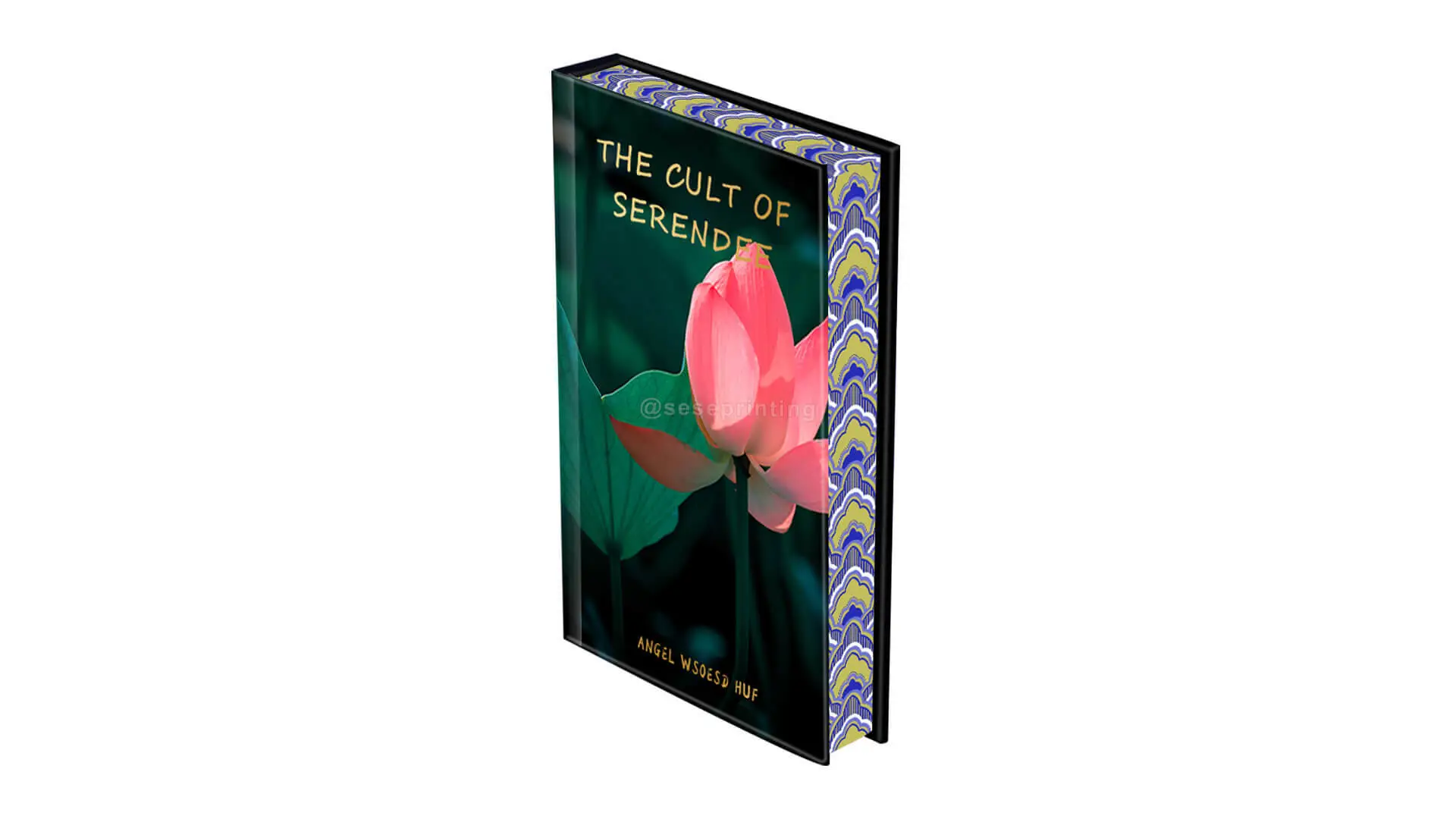 Fiction Novels Printing Hardback Book with Pattern Sprayed Edges 1