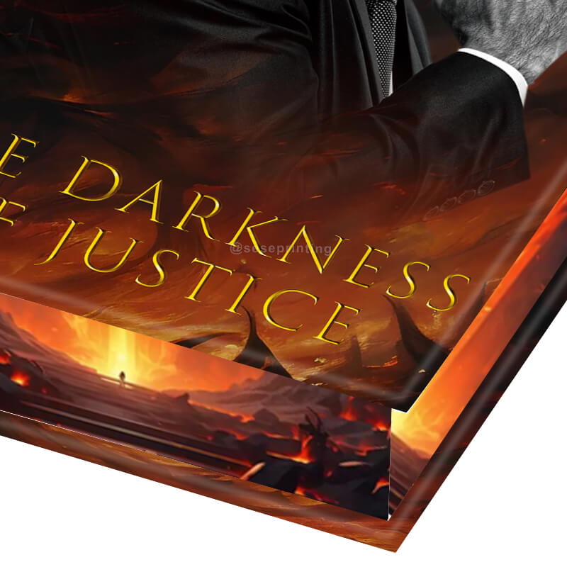 Self Publish Foil Hardcover Book with Full Color Image Stenciled Edges 8