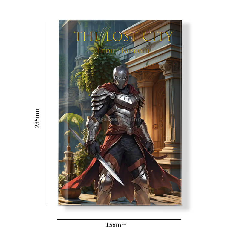 Hardcover Book with Sprayed Edges and Foiled Lettering on the Covers 6