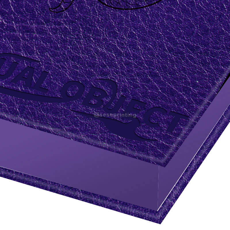 Created Leather Hardcover Novel Book with Full Color Sprayed Edges 8