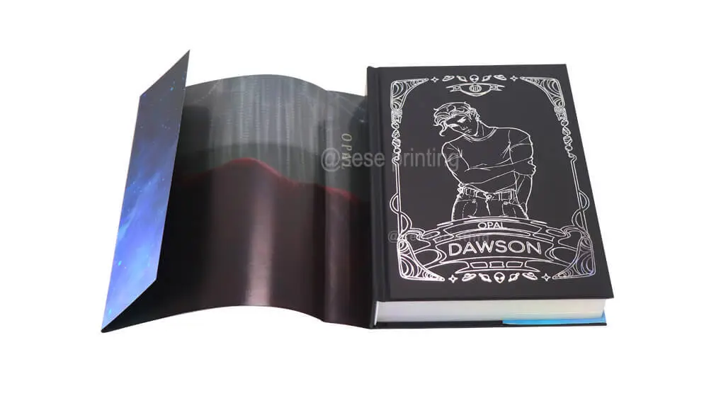 Holographic Foil Hardcover Books with Sprayed Edges and Dust Jackets 1