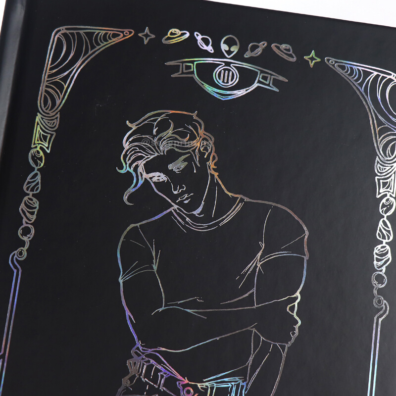 Holographic Foil Hardcover Books with Sprayed Edges and Dust Jackets 9