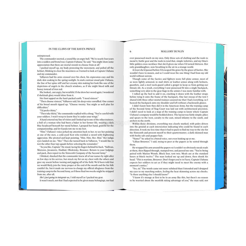 Hardback Fiction Novel Printing with Sprayed Edges and Matte Cover 7